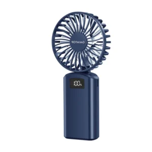 Gaiatop Portable Handheld Fan With Digital Display Foldable 3 Speed USB Ideal For Desk And Travel HF-06