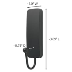Command™ Bath Medium Matte Black Hook