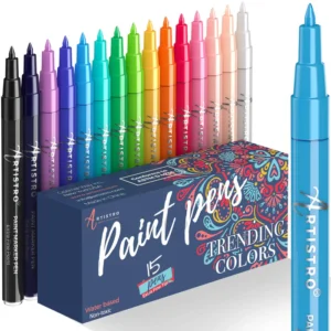 Extra Fine Colored Paint Pens — Set of 15 Special Colors