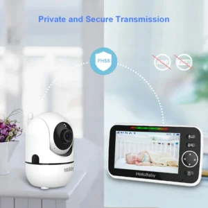 HelloBaby 5" Video Baby Monitor with 1 Camera HB6550