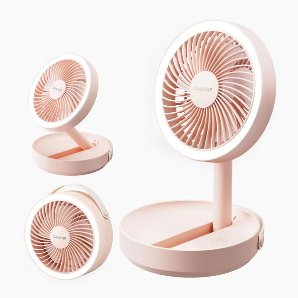 Gaiatop Foldable Rechargeable Table Fan with LED Light FF-01 - Image 7