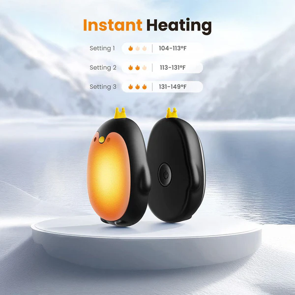 Gaiatop Penguin Shaped Cute Hand Warmers with Magnetic Design - Rechargeable HW-05 - Image 8