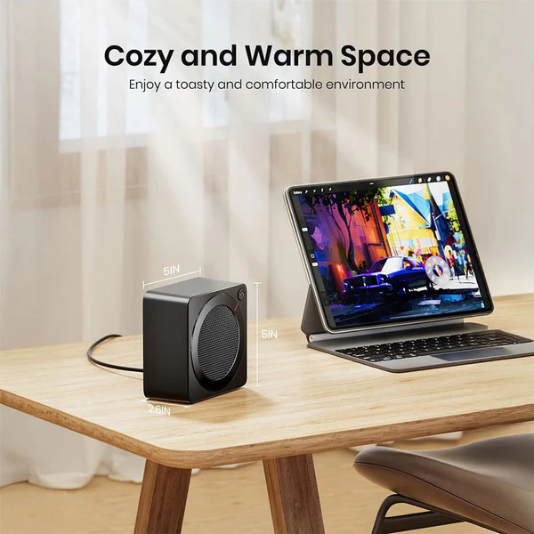 Gaiatop 500W Portable Space Heater – Fast Heating, Compact Design with Tip-Over & Overheat Protection SH-02 - Image 11