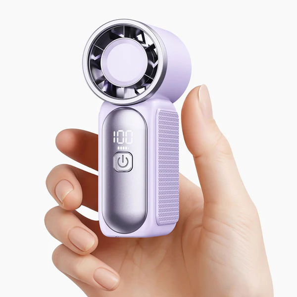 Gaiatop Ultra-Compact Turbo Handheld Fan with LED Display - Pocket-Sized, High-Speed Cooling HF-18 - Image 6