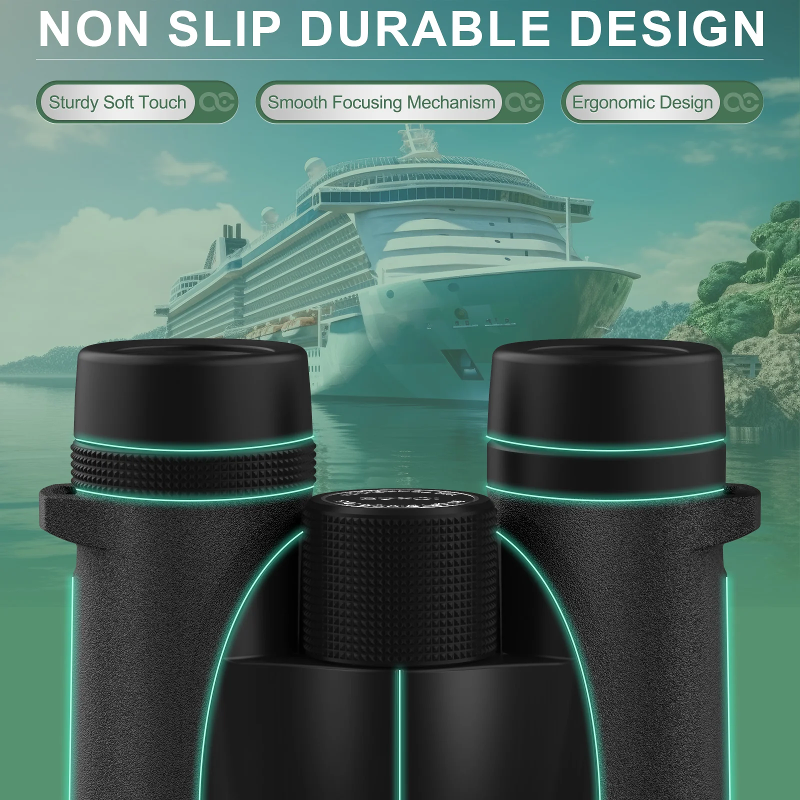 Occer 10x42 Professional Binoculars Adults Easy Focus Compact Binoculars - Image 5