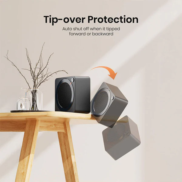 Gaiatop 500W Portable Space Heater – Fast Heating, Compact Design with Tip-Over & Overheat Protection SH-02 - Image 10