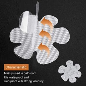 Secopad 36PCS Bathtub Stickers Non-Slip, Safety Shower Treads Adhesive Appliques with Premium Scraper