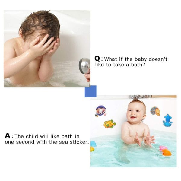Secopad 20PCS Non Slip Bathtub Stickers, Large Sea Adhesive Kids Anti Slip Decal Threads for Shower and Bath Tub with Premium Scraper - Image 3