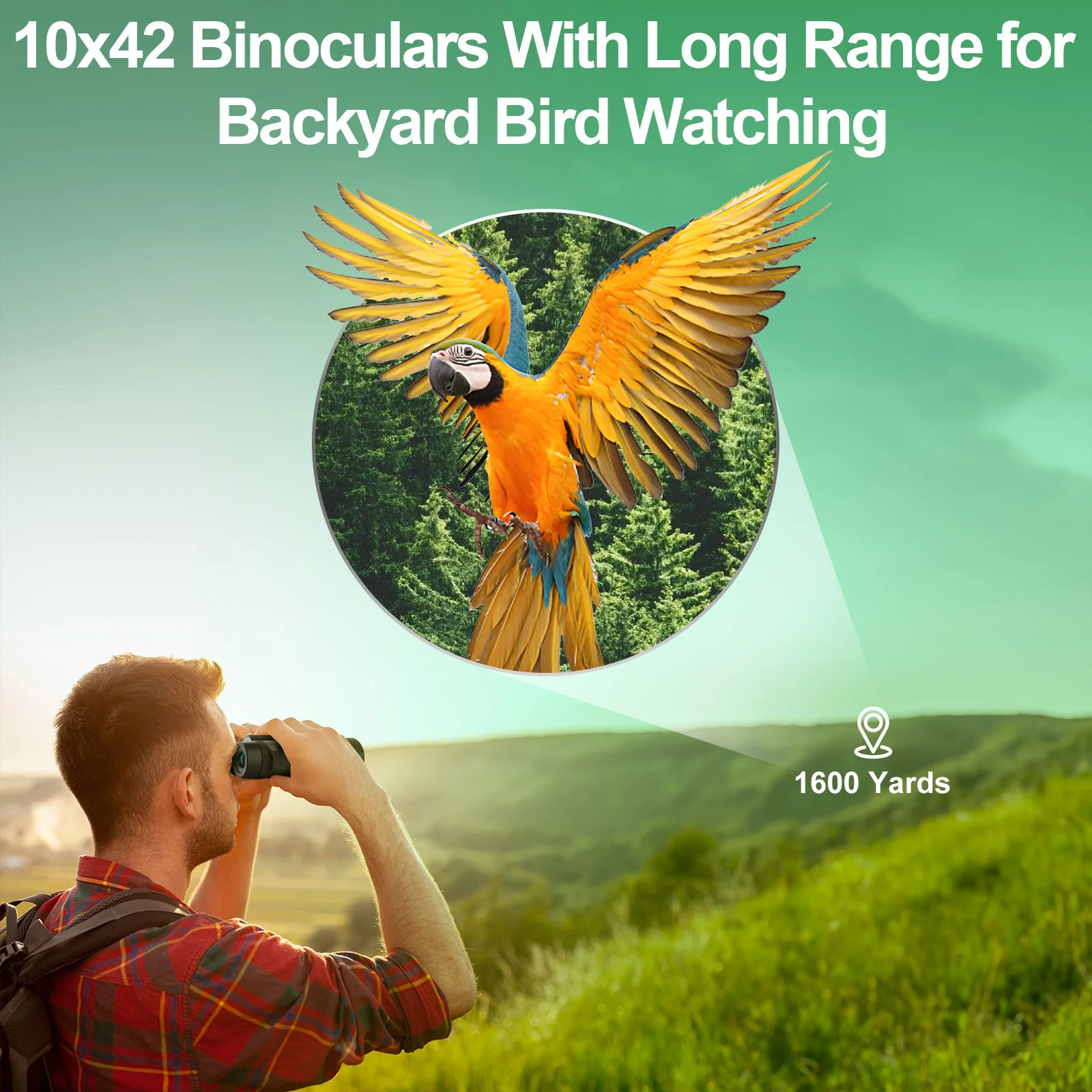 Occer 10x42 Professional Binoculars Adults Easy Focus Compact Binoculars - Image 7