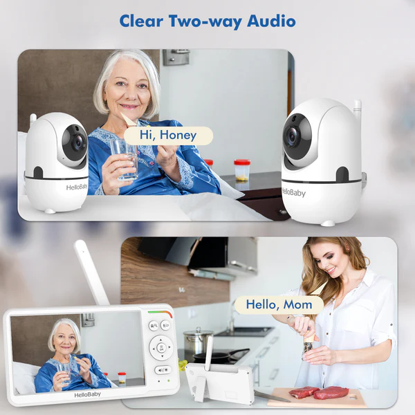 HelloBaby 6" Video Baby Monitor with 1 Camera HB6560 - Image 4
