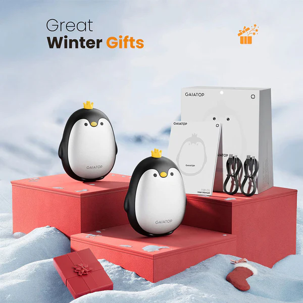 Gaiatop Penguin Shaped Cute Hand Warmers with Magnetic Design - Rechargeable HW-05 - Image 5