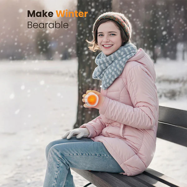 Gaiatop Cute Cat Paw Hand Warmer - Portable Rechargeable Heat Pack for Winter HW-06 - Image 4