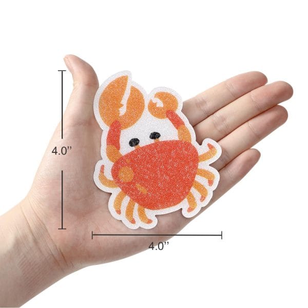 Secopad Non Slip Bathtub Stickers, 20pcs Submarine Sea Creature Adhesive Kids Anti Slip Decal Treads for Shower and Bath Tub with Premium Scraper - Image 6