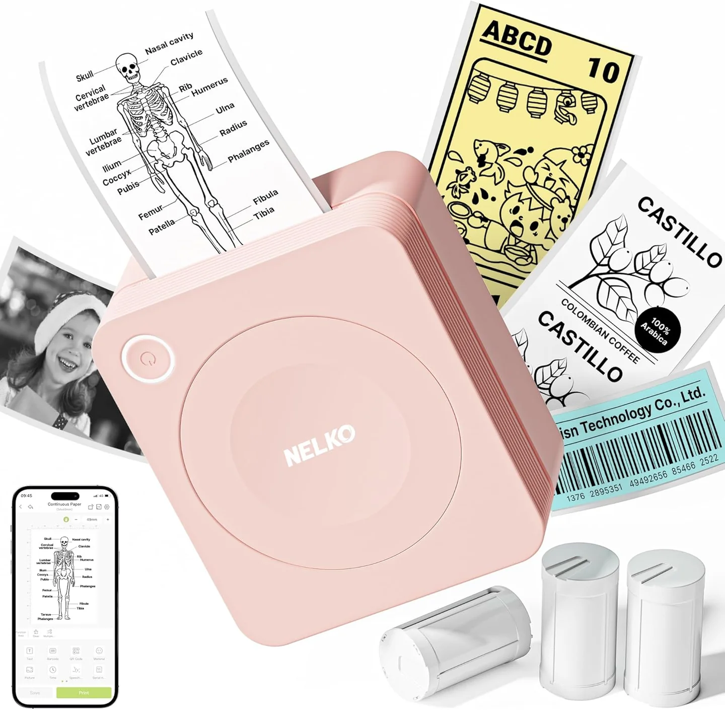 NELKO PM230 Bluetooth Sticker Printer - Image 5