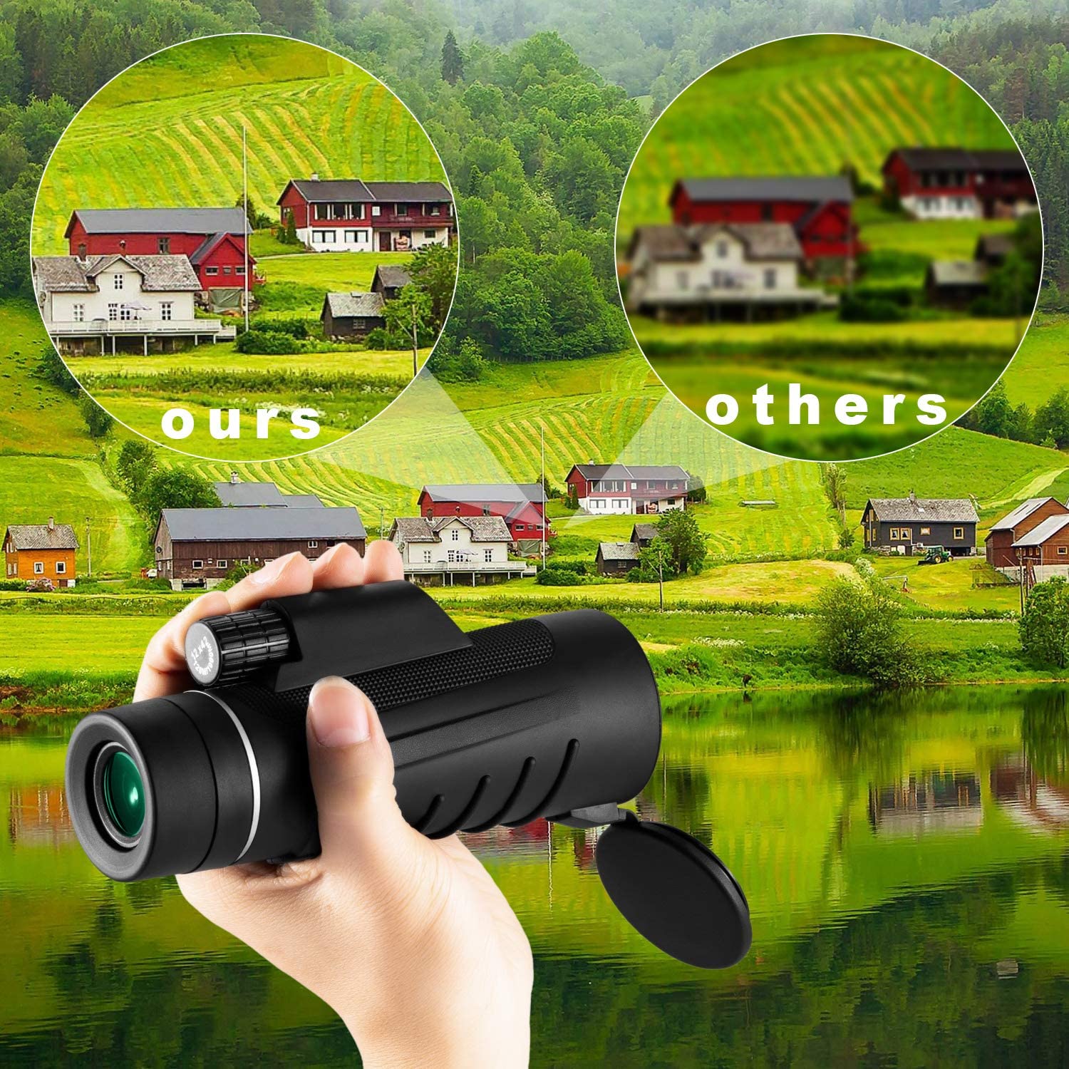 Occer Upgraded 12X42 HD Compact Monocular Telescope for Adults - Image 4