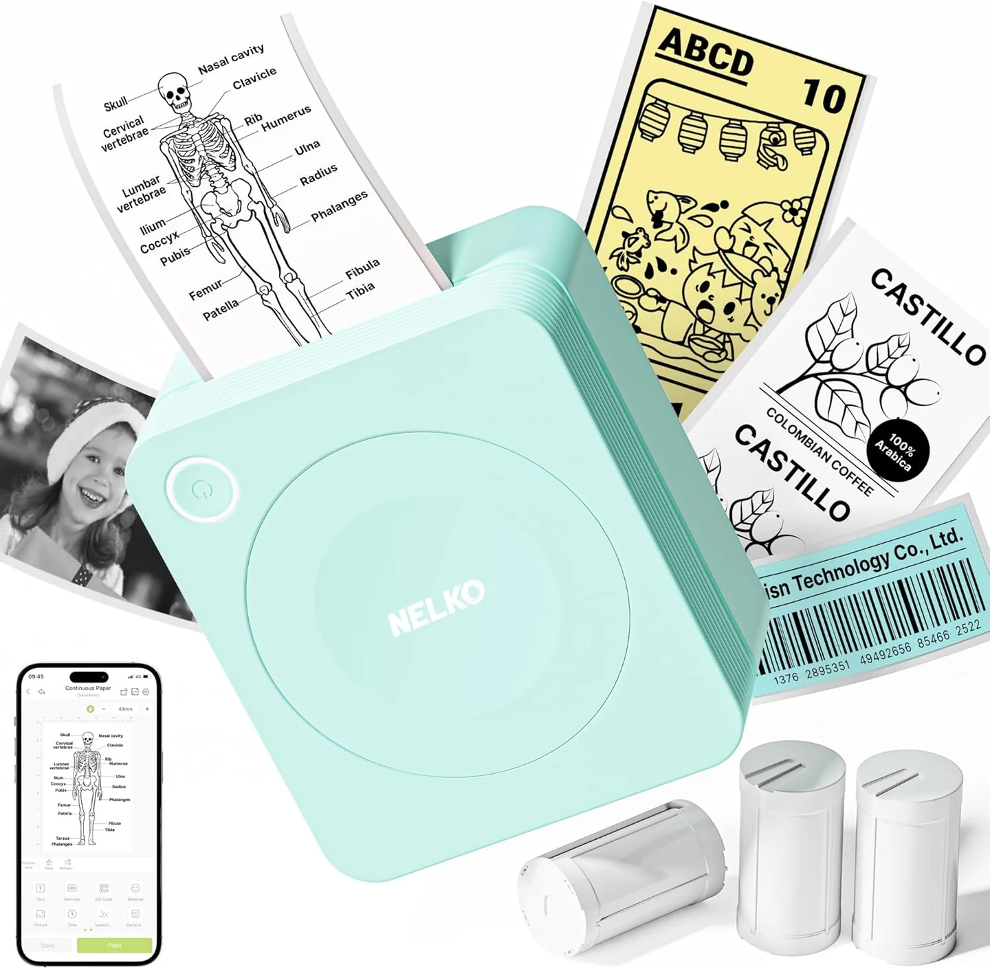 NELKO PM230 Bluetooth Sticker Printer - Image 6