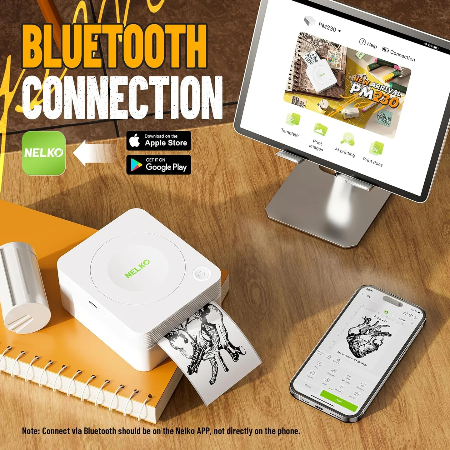 NELKO PM230 Bluetooth Sticker Printer - Image 7