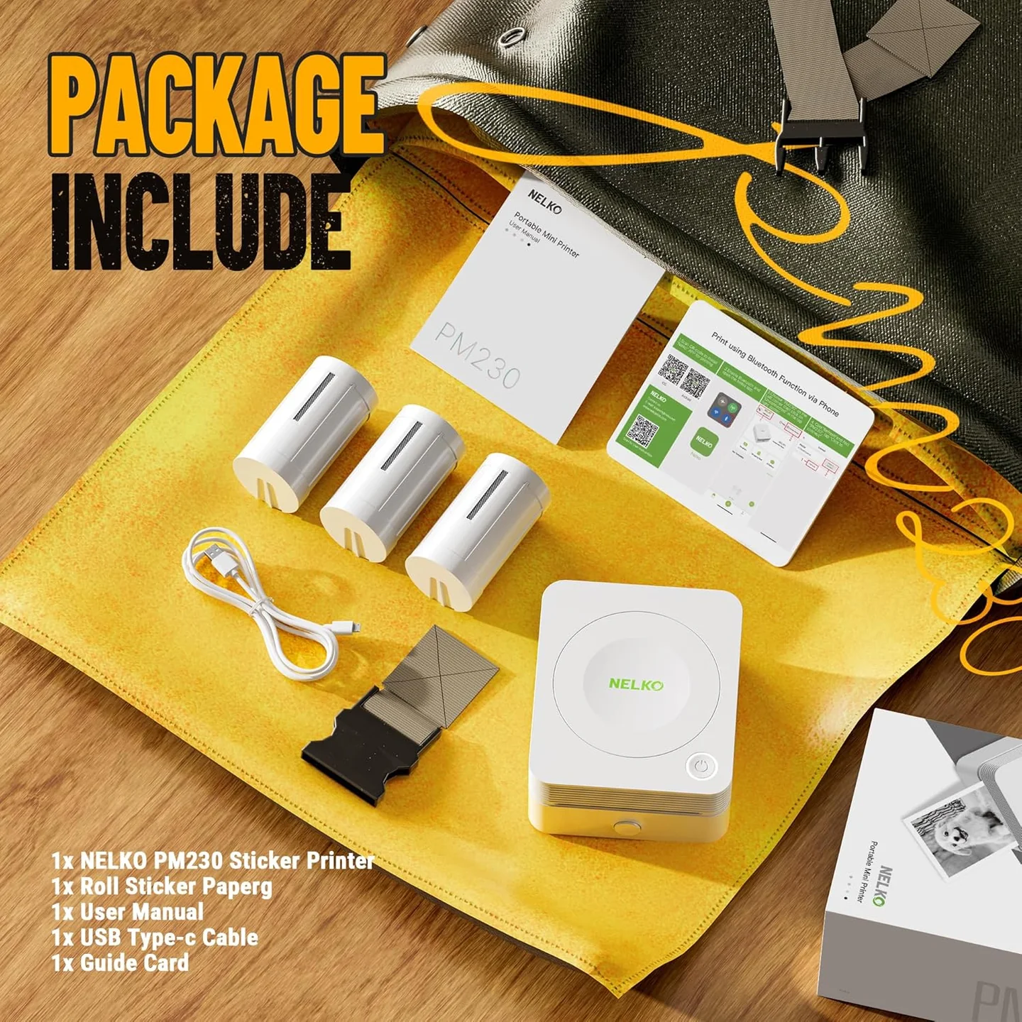 NELKO PM230 Bluetooth Sticker Printer - Image 11