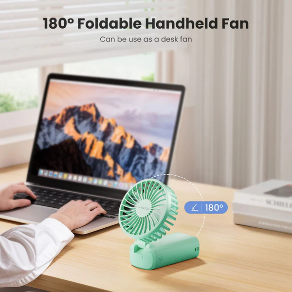 Gaiatop Portable Handheld Fan With Digital Display Foldable 3 Speed USB Ideal For Desk And Travel HF-06 - Image 9