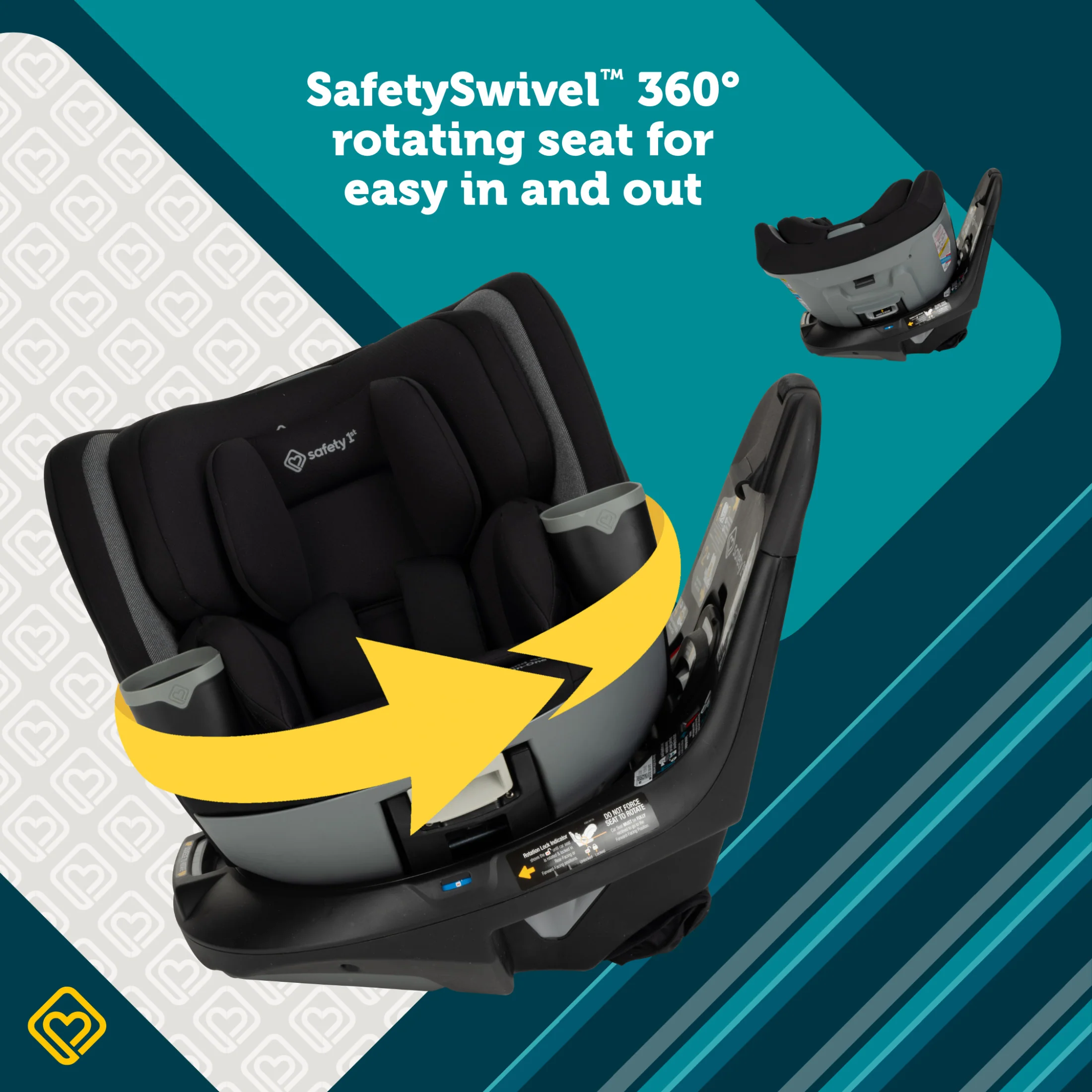 Turn and Go 360° Rotating All-in-One Convertible Car Seat - Image 14