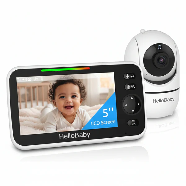 HelloBaby 5" Video Baby Monitor with 1 Camera HB6550 - Image 11