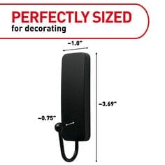 Command™ Decorative Medium Matte Black Hook - Image 8