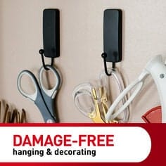 Command™ Decorative Medium Matte Black Hook - Image 6