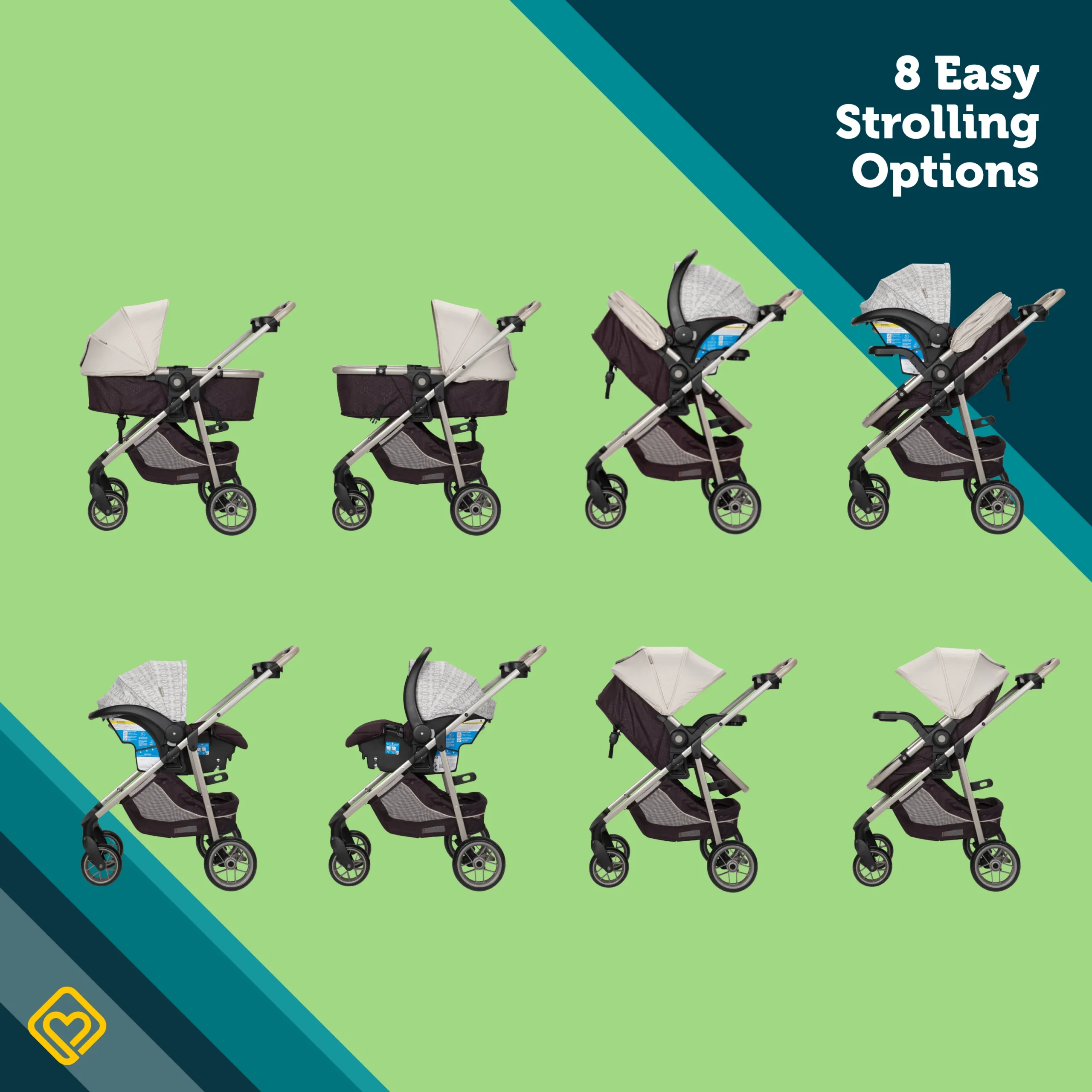 Deluxe Grow and Go™ Flex 8-in-1 Travel System - Image 11