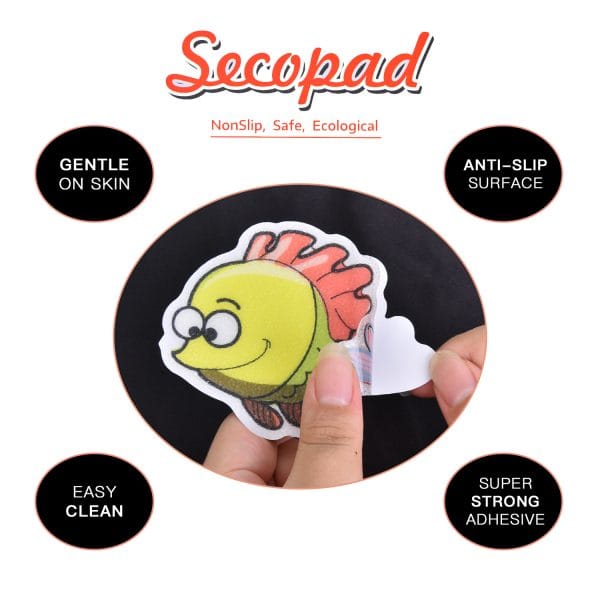 Secopad Non Slip Bathtub Stickers, 31 Large Sea Adhesive Anti Slip Decal Threads with Premium Scraper - Image 7