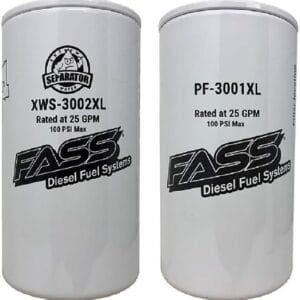 FASS Titanium Series Fuel Filter Combo Package XWS-3002XL / PF-3001XL Replaces FF-3003