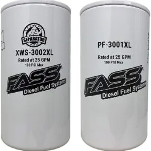 FASS Titanium Series Fuel Filter Combo Package XWS-3002XL / PF-3001XL Replaces FF-3003